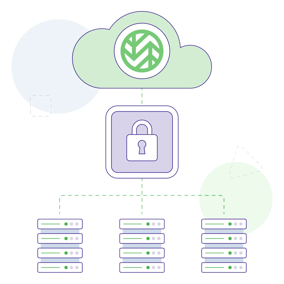 Wasabi Cloud Storage Architecture Icon Image Wasabi Cloud Storage Architecture Icon Image